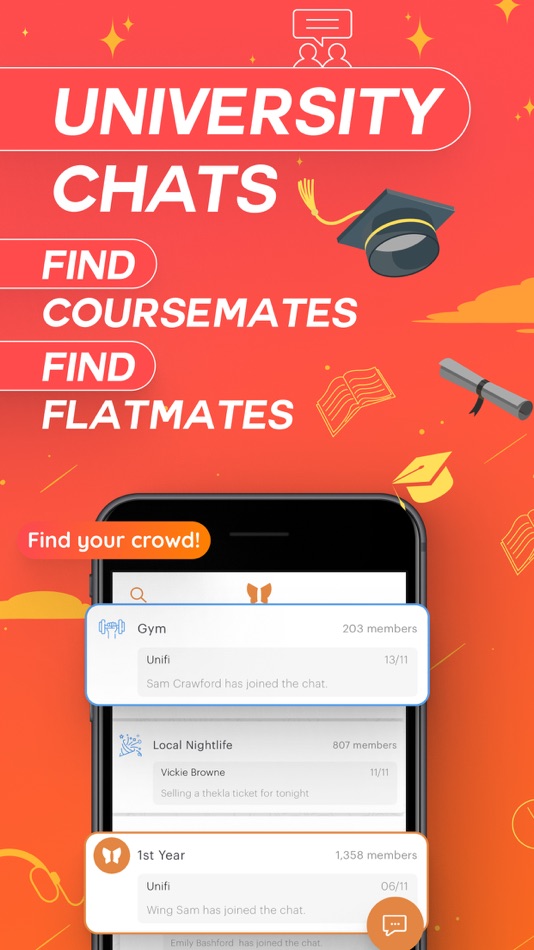 #1. Unifi: University Social App (iOS) 由: Unifi App Limted