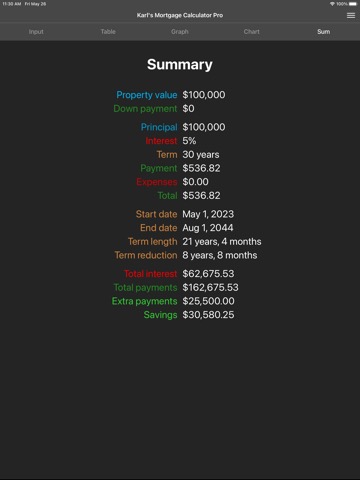 Karl's Mortgage Calculator Proのおすすめ画像5