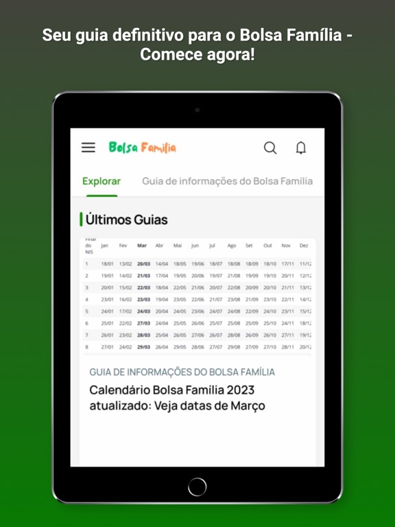 Screenshot #5 pour Bolsa Familia Auxílio - Guia