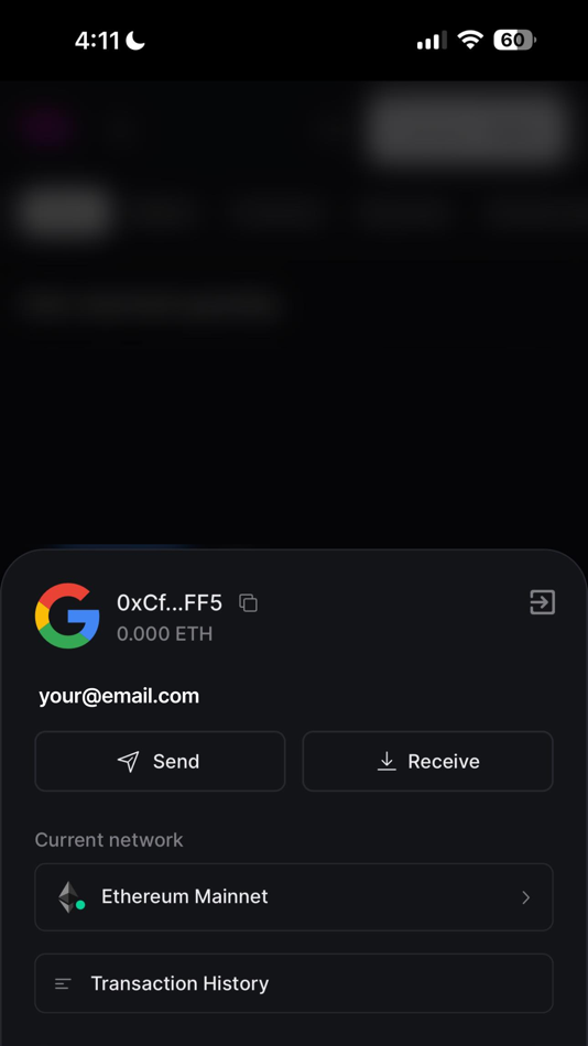 #3. thirdweb connect (iOS) De: thirdweb