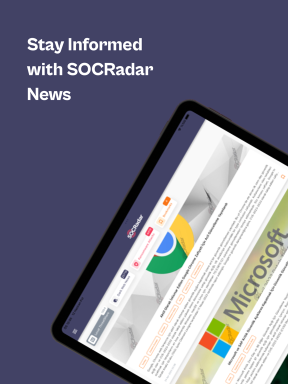 SOCRadar Mobile iPad screenshot 4 - Business app