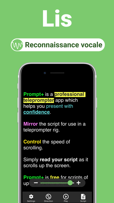 Screenshot #1 pour Prompt+ Téléprompteur