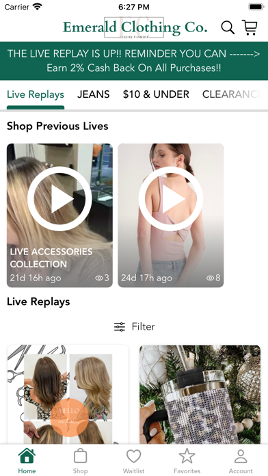 Emerald Clothing Co. Screenshot
