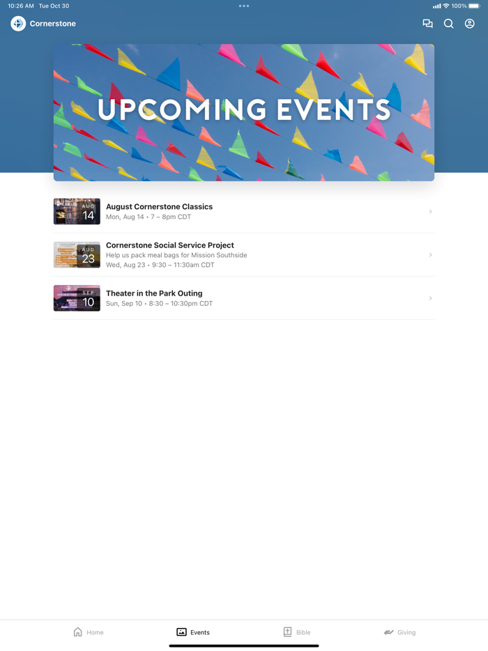 Cornerstone Church Kansas