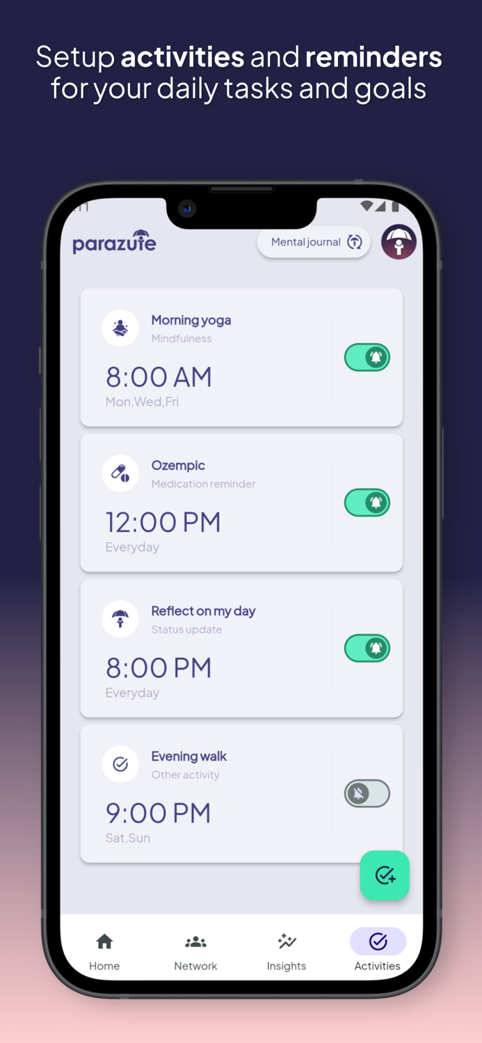 Parazute Mental journal