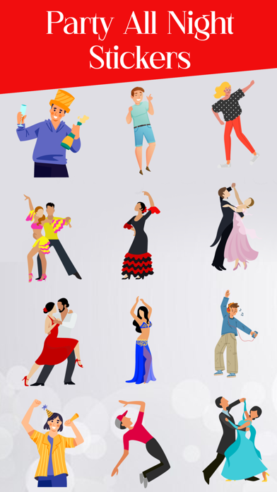 Party All Night Stickers Screenshot