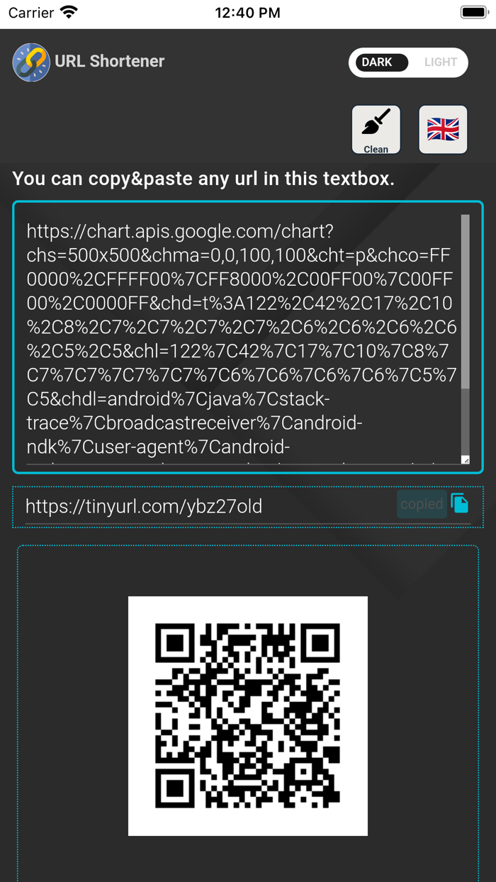 URL Shortener and QR Code