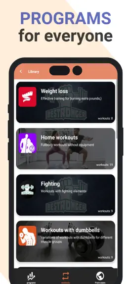 Game screenshot Home workouts BeStronger apk