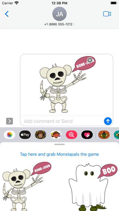 Monstapals Stickers Halloween Screenshot