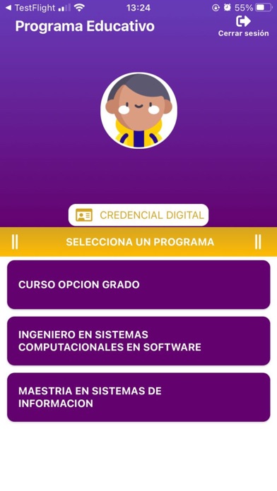 MiSEGA Alumno Screenshot