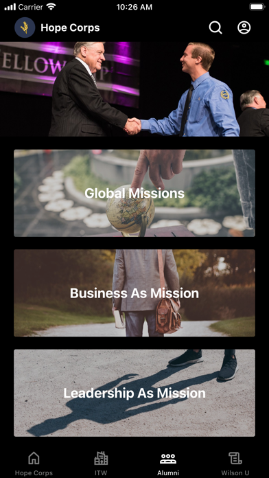 Hope Corps App Screenshot