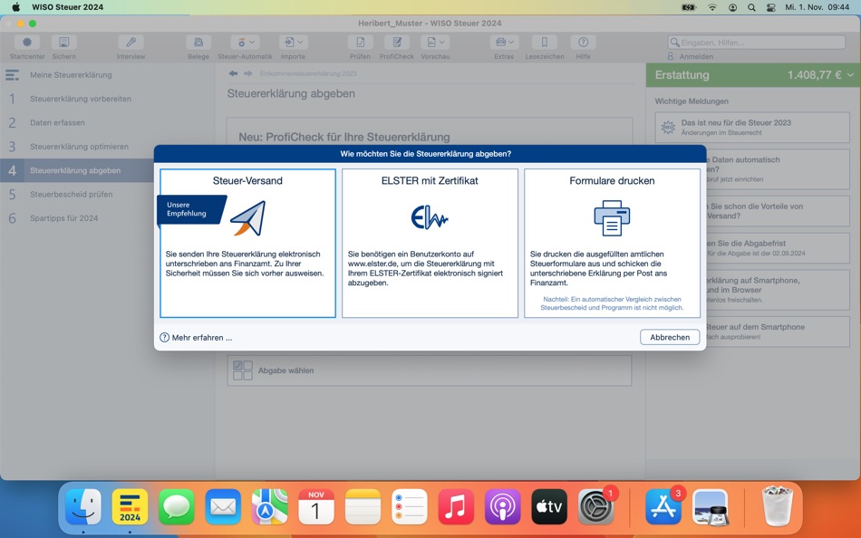 #9. WISO Steuer 2024 (macOS) بواسطة: Buhl Data Service GmbH