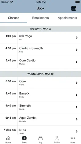 Game screenshot Vintage Oaks Fitness Classes apk