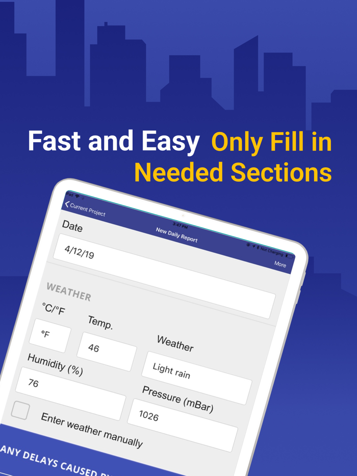 Construction Daily Log App