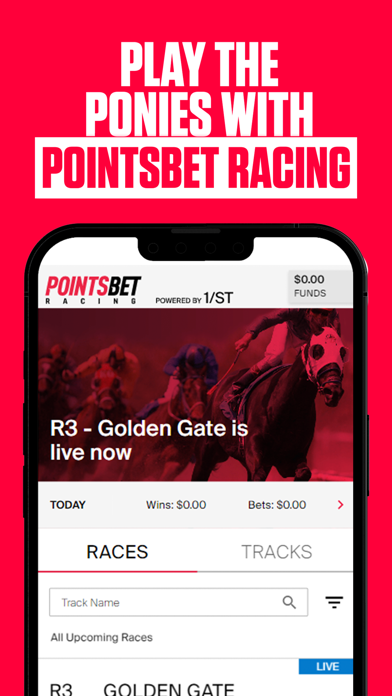 PointsBet Racing Screenshot