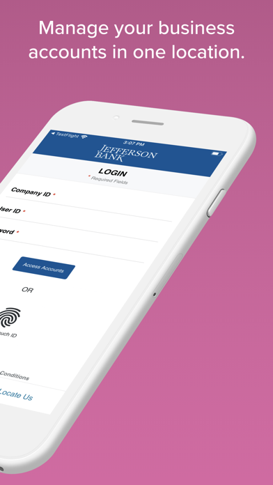 Jefferson Bank - Business Screenshot