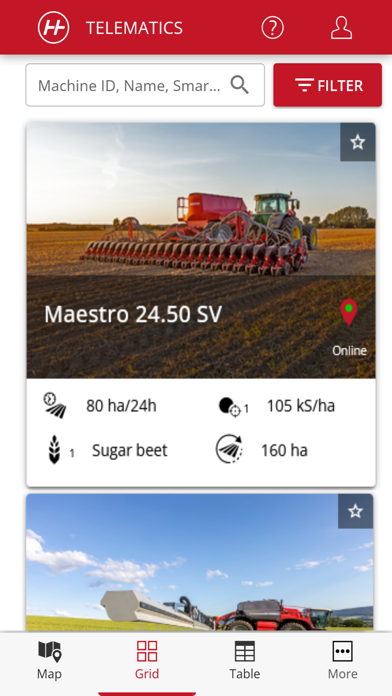 Horsch Telematics Screenshot