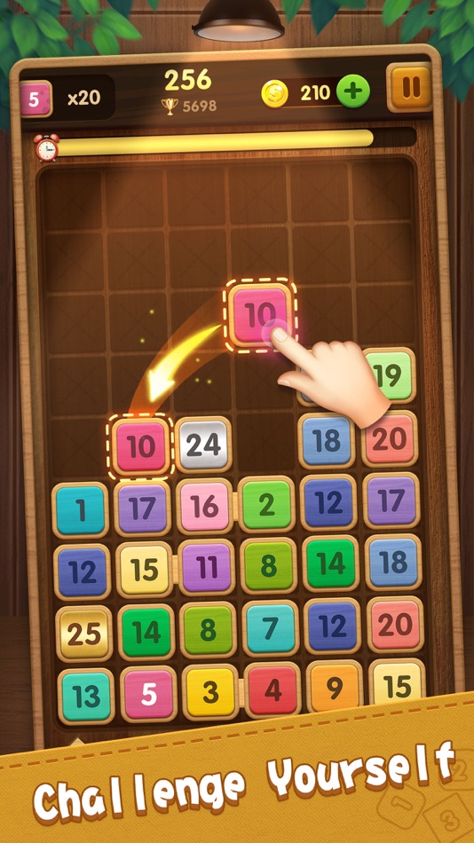 #1. Merge Block - 2048 Puzzle (iOS) Podle: 天宏 龙