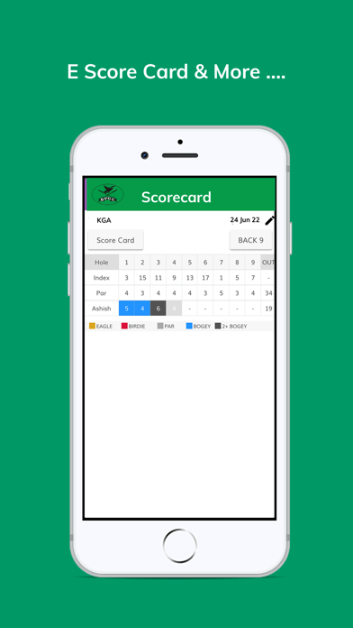 BPGC Golf App Screenshot