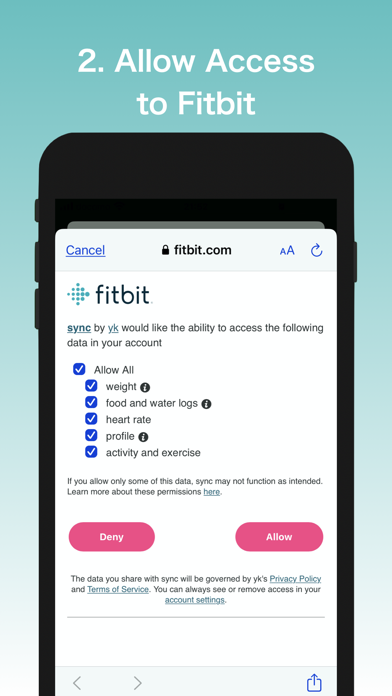 Sync Fitbit to Health Screenshot