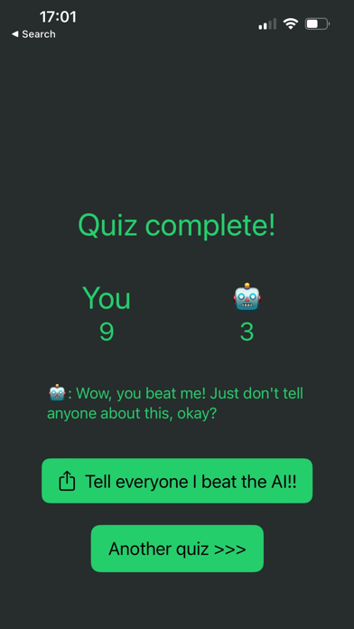 Are you SMARTER than an AI? Screenshot