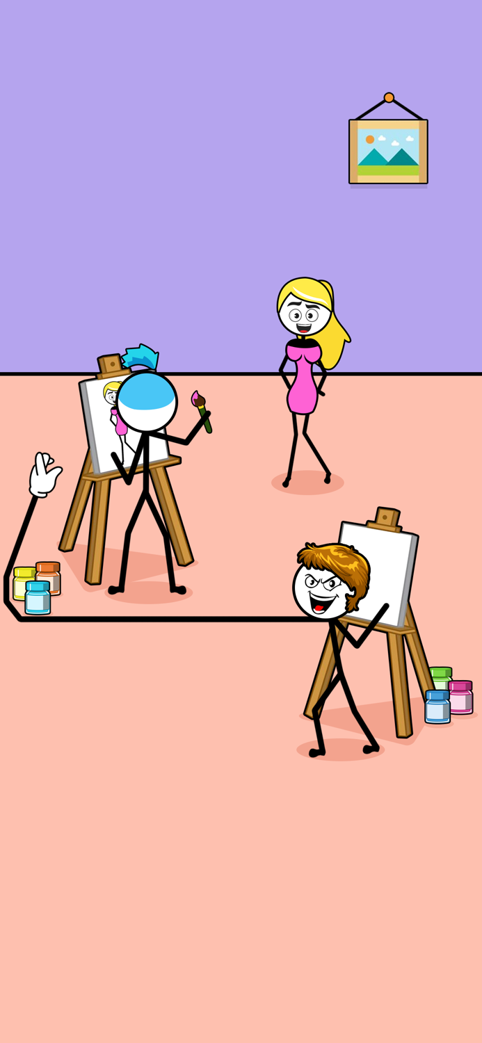 Stickman Thief Puzzle IQ Game