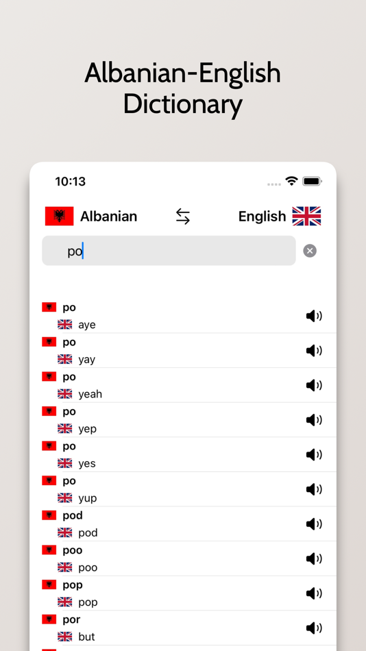 #4. Albanian-English Dictionary (iOS) Podle: FB PUBLISHING LLC