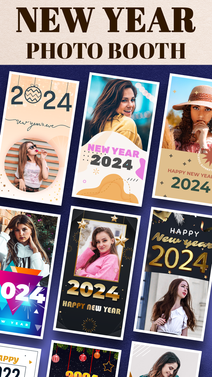 New Year 2024 Cards Christmas