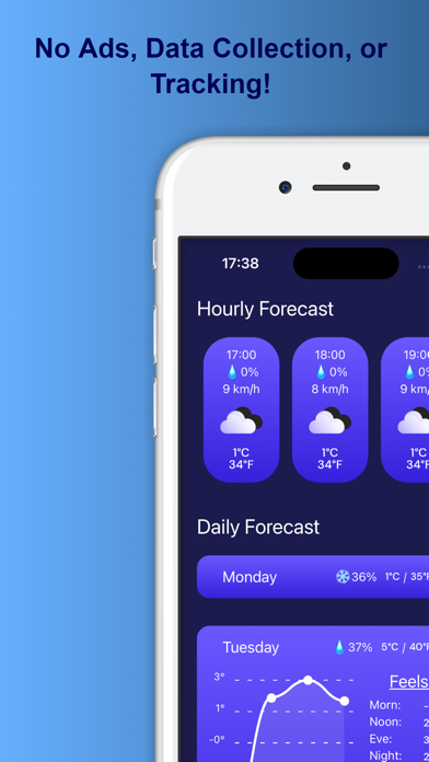 DualTemp Weather Screenshot