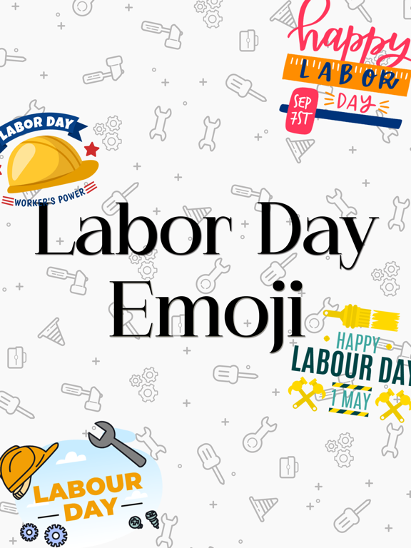 Screenshot #4 pour Labor Day EMojis!