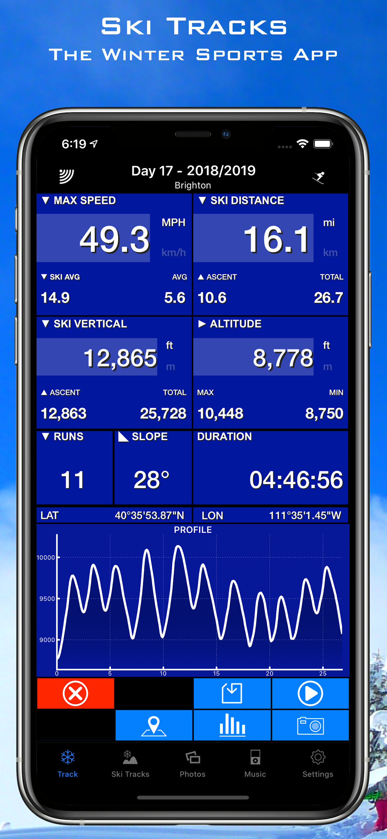 Ski Tracks Lite & GPS Maps
