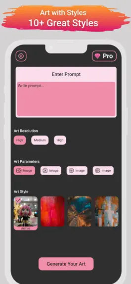 Game screenshot The Ai Art Generator : Ai apk