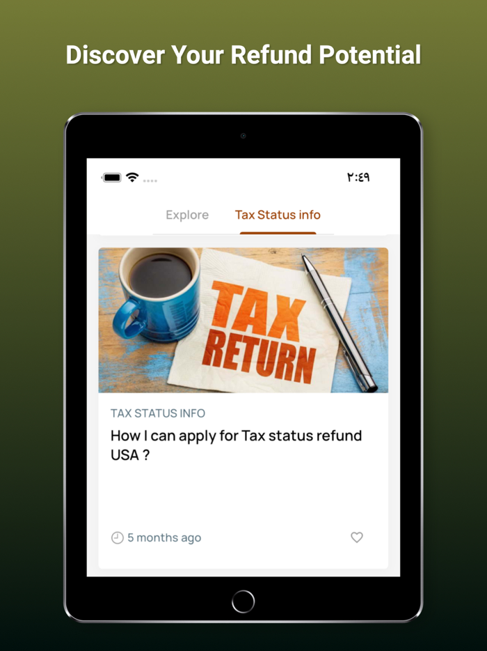 Tax Status Income Refund Info