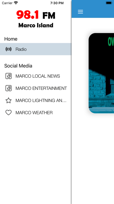 98.1 FM MARCO ISLAND Screenshot