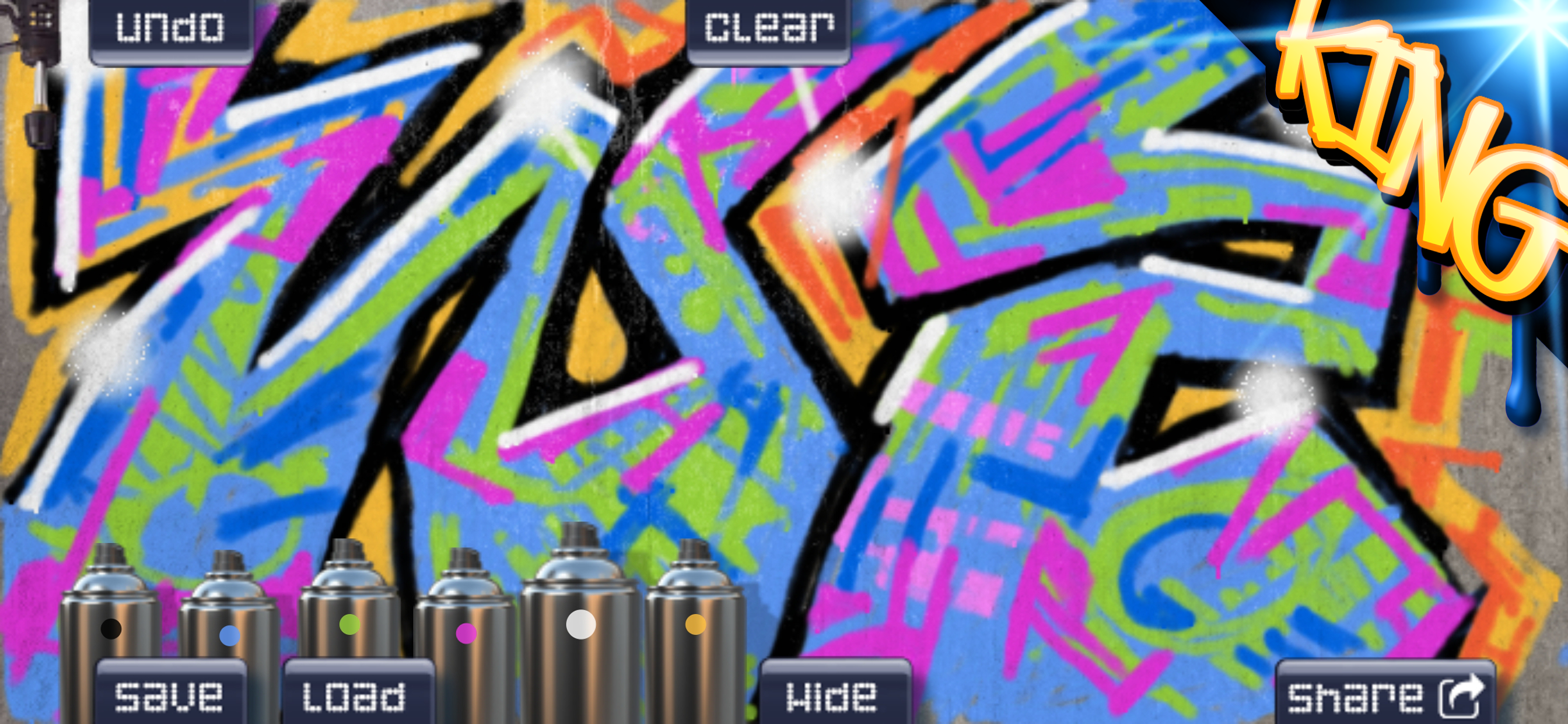 Graffiti Spray Can Art - KING