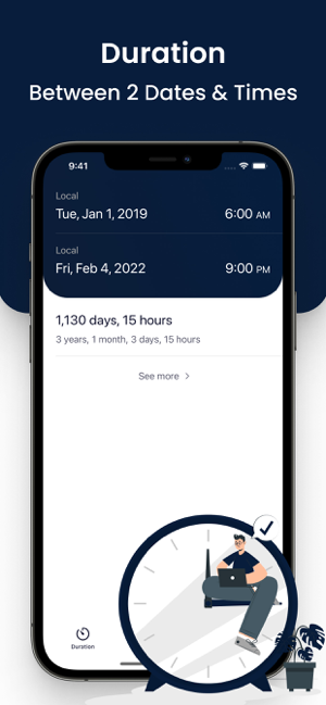 ‎Date & Time Calculator + Screenshot