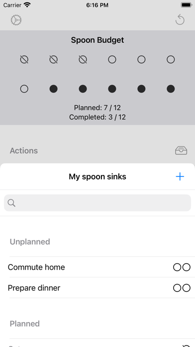 Daily Spoons Screenshot