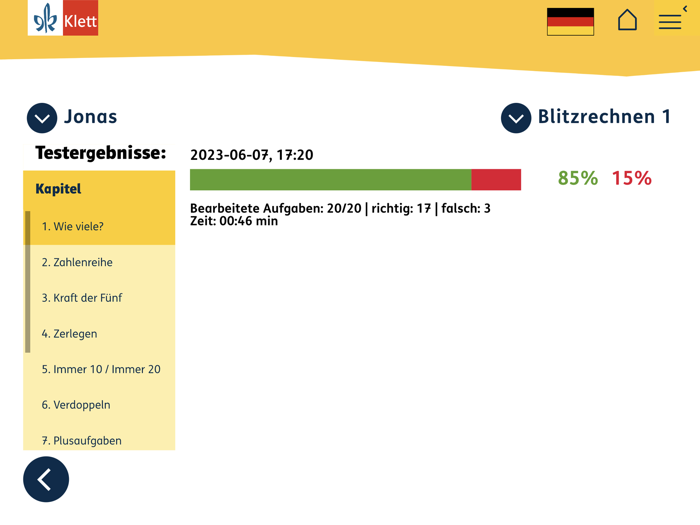 Blitzrechnen Schulversion