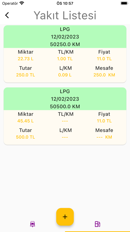 #5. Yakıt Takip Uygulaması (iOS) 由: Veysel Karabacak