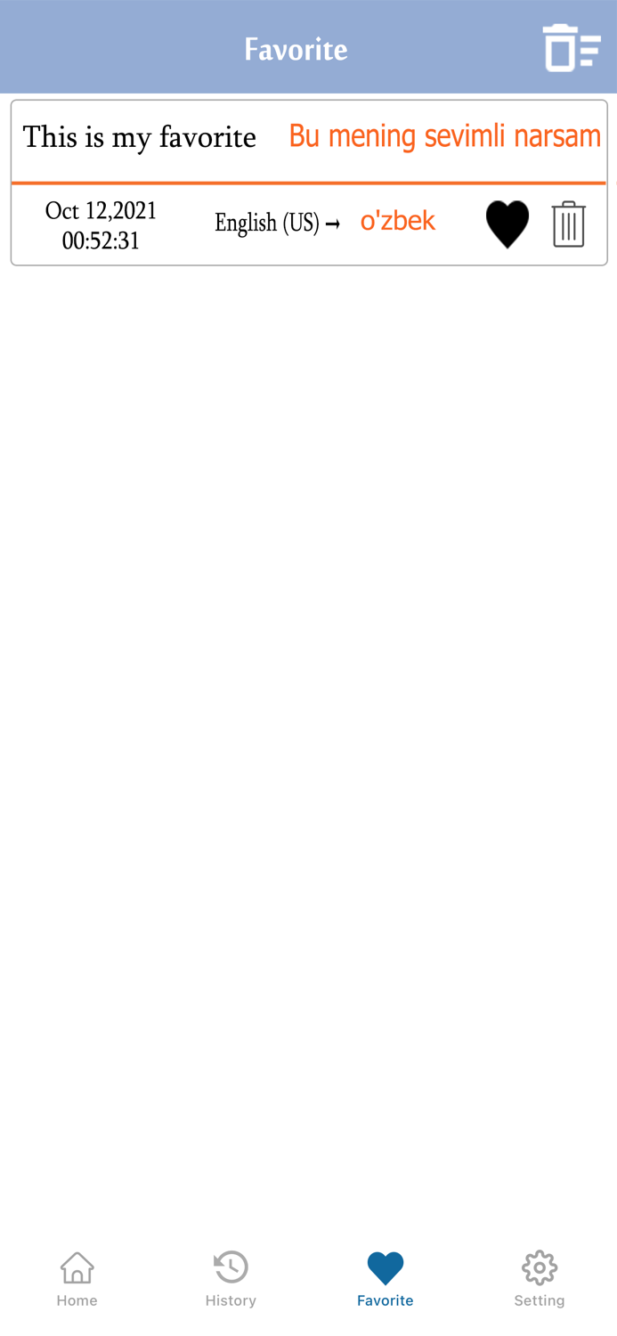 English To Uzbek Translation