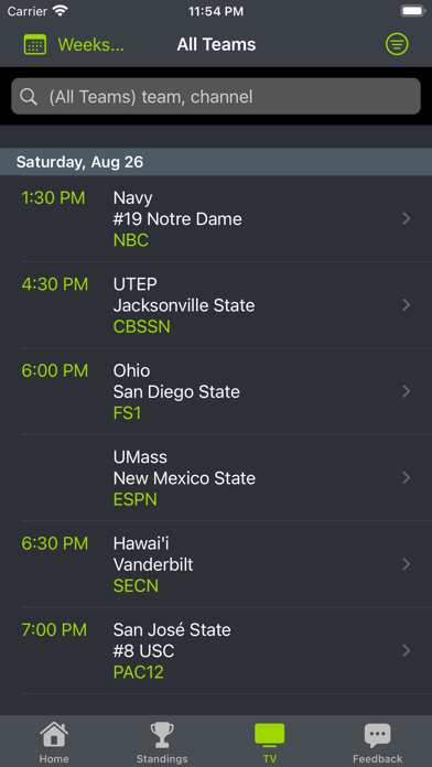 Notre Dame Football Screenshot