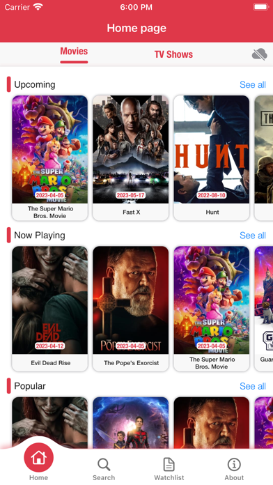 TVMovieList Screenshot