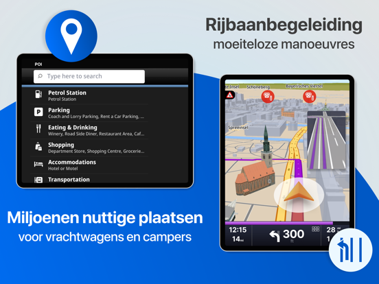 Sygic GPS Truck & Caravan iPad app afbeelding 4