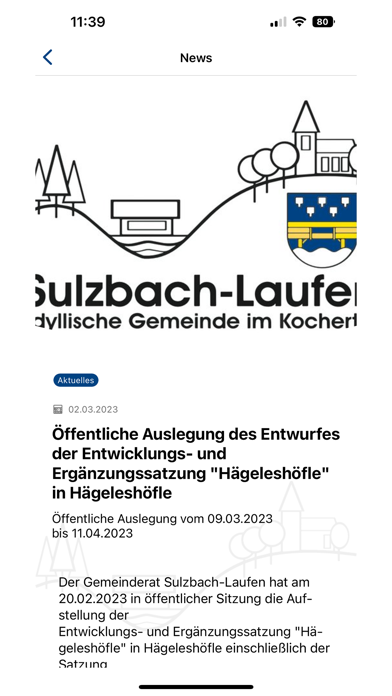 Sulzbach-Laufen Screenshot