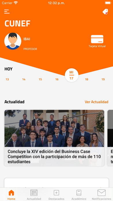Screenshot #2 pour CUNEF app