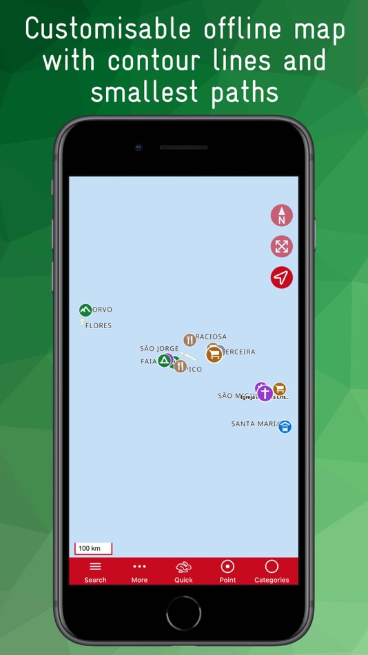 #1. Azores Offline Map (iOS) 来自: Joerg Holz