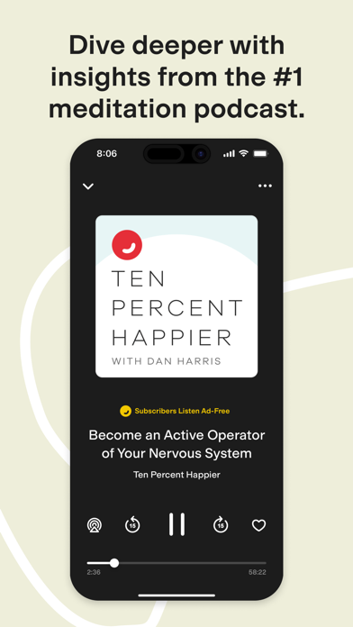 Ten Percent Happier Meditation Screenshot