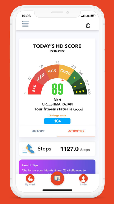 Health Domain Screenshot