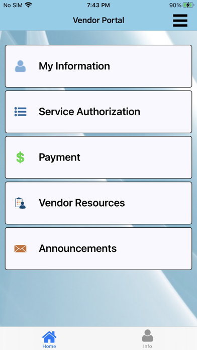 Screenshot 2 of SCLARC Vendor Portal App