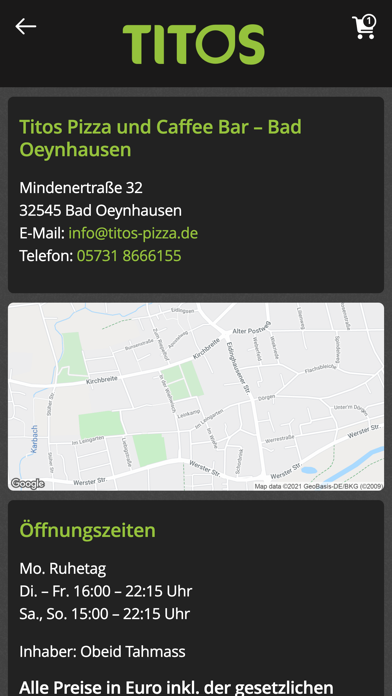 Titos Pizza Bad Oeynhausen Screenshot
